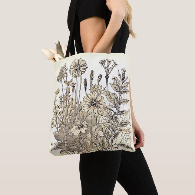 Vintages Blumendesign Tasche (Von Nahem)