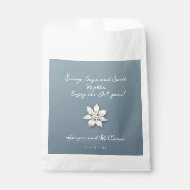 Vintages blumengeschmücktes Wappen Dankeschön für  Geschenktütchen