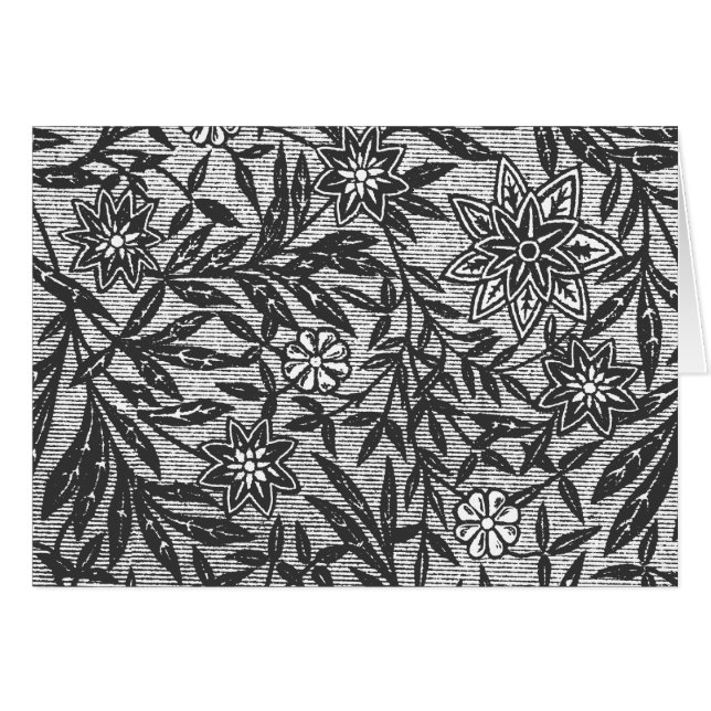 Vintages Blumenmuster - Dekorieren einer unbedruck (Vorderseite (Horizontal))