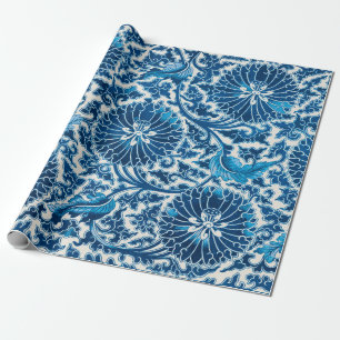 Vintages Blumenmuster Geschenkpapier