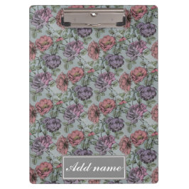 Vintages Blumenmuster Klemmbrett