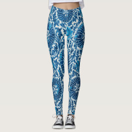 Vintages Blumenmuster Leggings