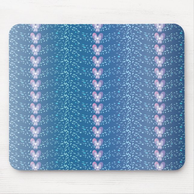 Vintages Blumenmuster Mousepad (Vorne)