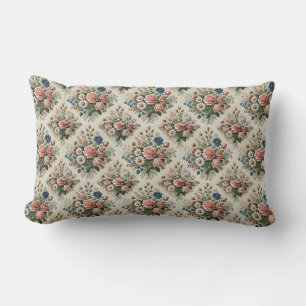 Vintages Blumenmuster-Muster Lendenkissen