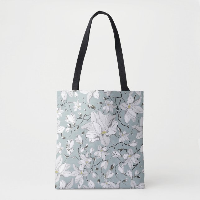 Vintages Blumenmuster. Nahtloses Muster Tasche (Vorderseite)