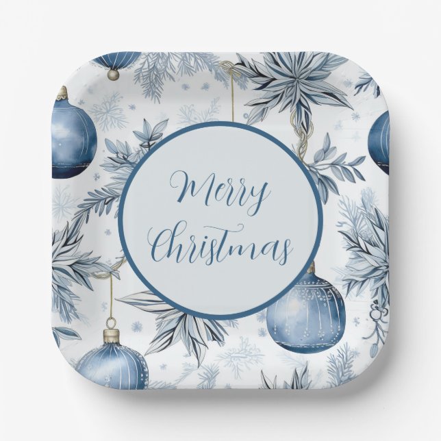 Vintages Blumenmuster Pappteller (Vorderseite)