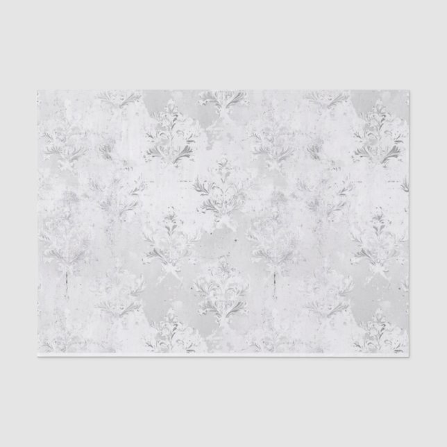 Vintages Blumenmuster Seidenpapier (Vorderseite)