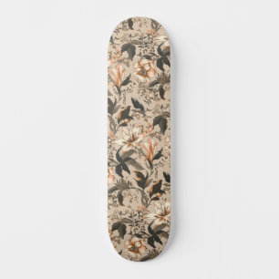 Vintages Blumenmuster-Skateboard Skateboard