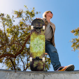 Vintages Blumenmuster-Skateboard Skateboard