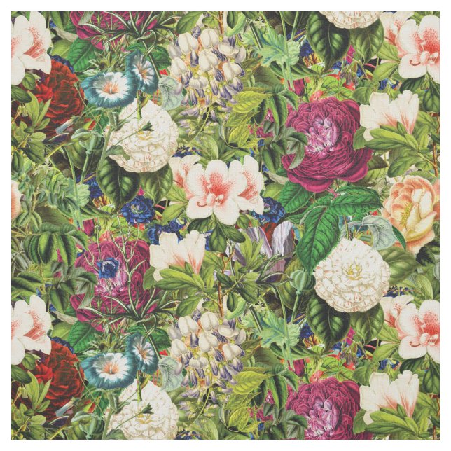 Vintages Blumenmuster Stoff (Muster)