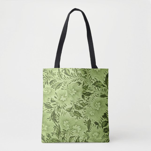 Vintages Blumenmuster Tasche (Vorderseite)