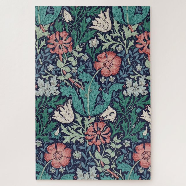 Vintages Blumenmuster, William Morris (Vertikal)