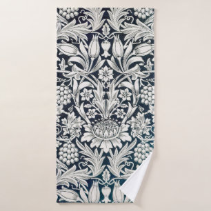 Vintages Blumenmuster, William Morris Badehandtuch