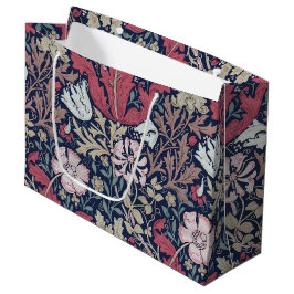 Vintages Blumenmuster, William Morris großes Gesch Große Geschenktüte