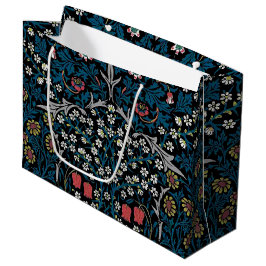 Vintages Blumenmuster, William Morris großes Gesch Große Geschenktüte