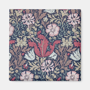 Vintages Blumenmuster, William Morris Magnet