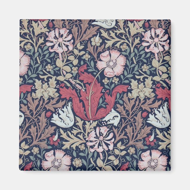 Vintages Blumenmuster, William Morris Magnet (Vorne)