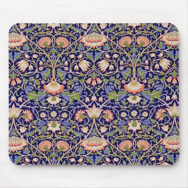 Vintages Blumenmuster, William Morris Mousepad (Vorne)
