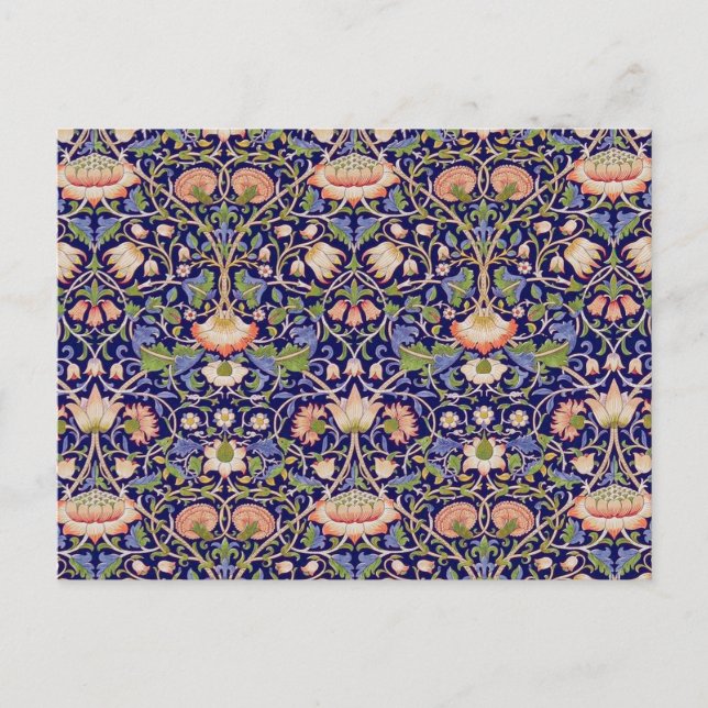 Vintages Blumenmuster, William Morris Postkarte (Vorderseite)