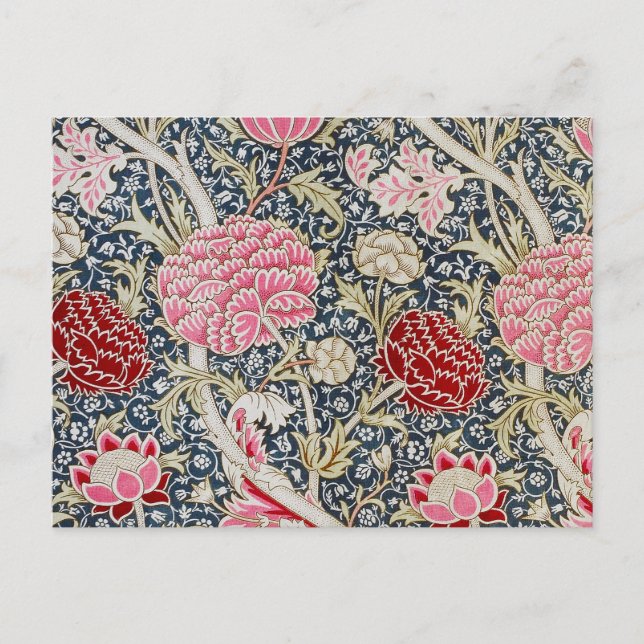 Vintages Blumenmuster, William Morris Postkarte (Vorderseite)