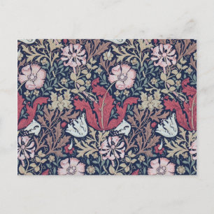 Vintages Blumenmuster, William Morris Postkarte
