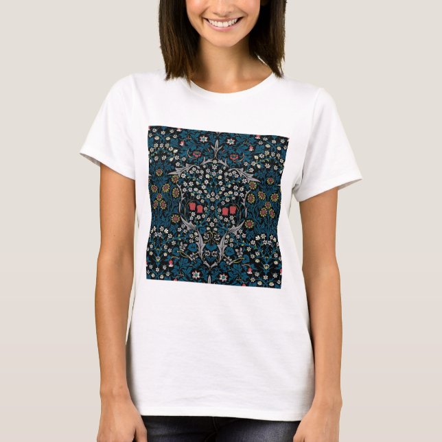Vintages Blumenmuster, William Morris T-Shirt (Vorderseite)