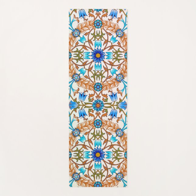 Vintages Blumenmuster, William Morris Yogamatte (Vorderseite)