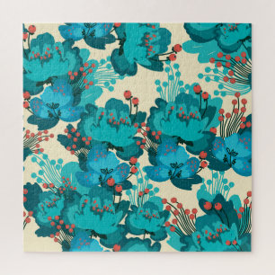 Vintages Blumenmuster, zarte Blume.