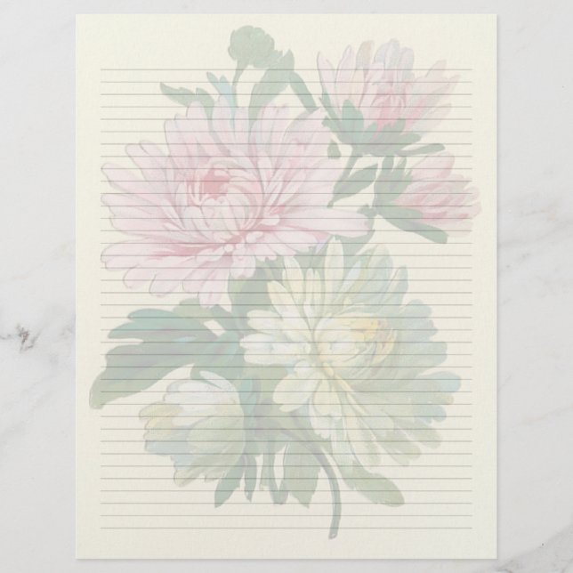 Vintages Blumensandpapier (Vorderseite)