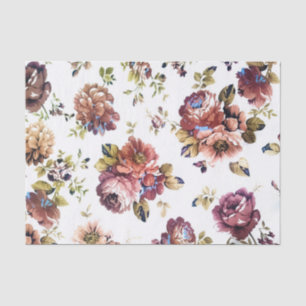 Vintages Blumenseidenpapier Seidenpapier