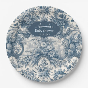 Vintages Blumenstrauß Pappteller