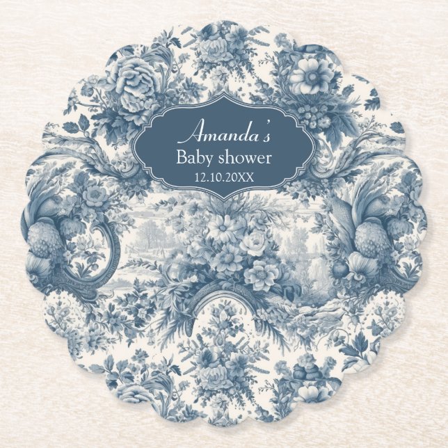 Vintages Blumenstrauß Untersetzer (Vorderseite)