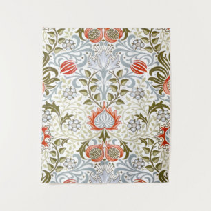 Vintages Blumenwallpaper von William Morris (1879) Wandteppich