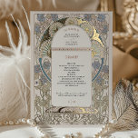 Vintages BlumenWedding Dusty Blue Programm<br><div class="desc">Genießen Sie Ihre Hochzeitsfeier mit diesem Vintagen, blumengeschmückten Hochzeitsprogramm, in dem Sie mit aufwändigen Bougainvillea-Designs in staubigen Blau- und Goldtönen verwöhnt werden. Die Frontverkleidung Kontur wunderschön die Zeremonie Details, während der Rücken die Hochzeitsfeier hervorhebt. Das raffinierte Layout verbindet klassische Serif-Schriftart mit einer Touch Jugendstil und eignet sich somit hervorragend für...</div>