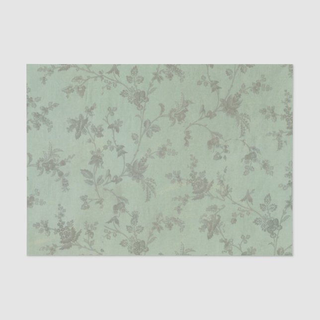 Vintages Blumenzapier Seidenpapier (Vorderseite)