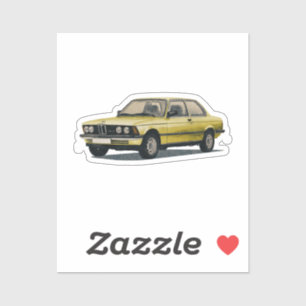 Vintages BMW-Fahrzeug Aufkleber