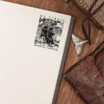 Vintages Boat Custom Ex Libris Library Book Gummistempel<br><div class="desc">Die Briefmarke "Ex Libris" ist mit einem Vintagen Boot mit einem individuelle Name ausgestattet.</div>