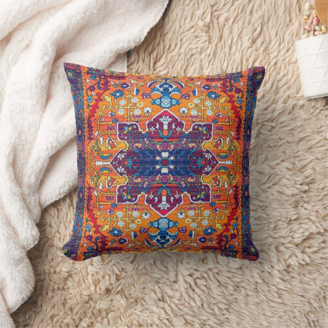 Vintages Bohemisches marokkanisches Throw Kissen (Decke)