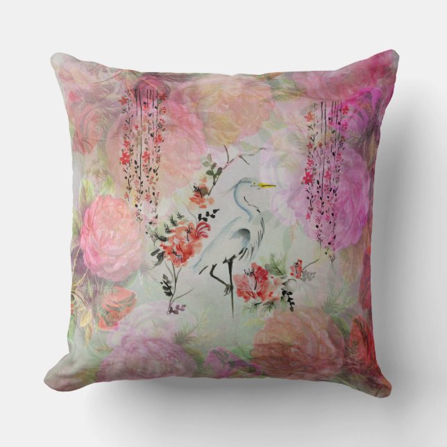 Vintages boho erröten die rosa orientalischen kissen (Vorderseite)