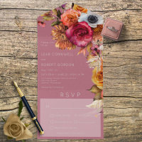 Vintages Boho Jewel & Pink Floral Dinner