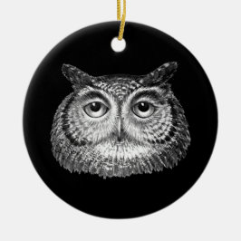 Vintages Boho Owl Design Keramik Ornament