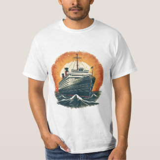Vintages Boot bei Sunset T - Shirt