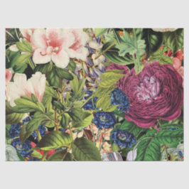 Vintages botanischer Garten-mit Blumenmuster Seidenpapier