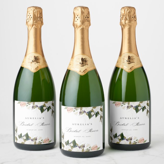 Vintages botanisches Brautparty (Flaschen)