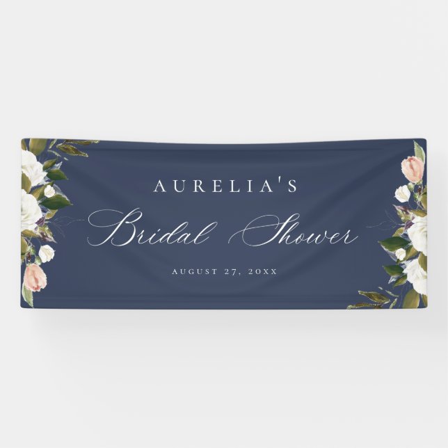Vintages botanisches Brautparty Banner (Horizontal)