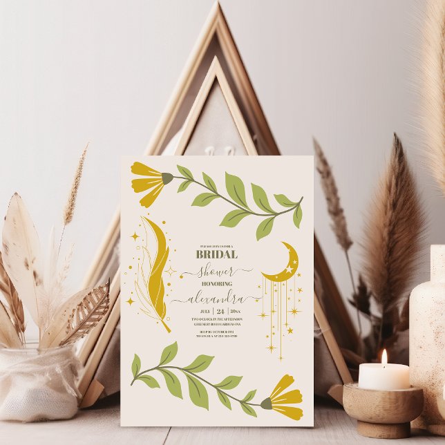 Vintages botanisches Brautparty Einladung (Von Creator hochgeladen)