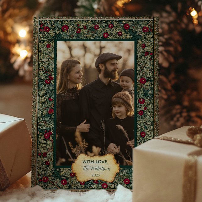 Vintages botanisches Foto Feiertagskarte (Von Creator hochgeladen)