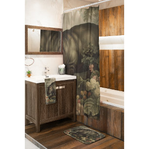 Vintages botanisches Hippo Badhandtuch Set