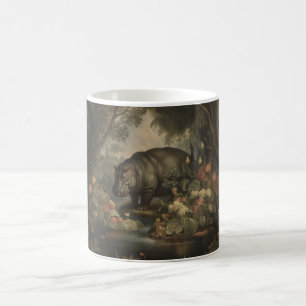 Vintages botanisches Hippo Kaffeetasse