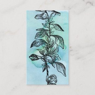 Vintages Botanisches Journal oder Notizkarte Begleitkarte